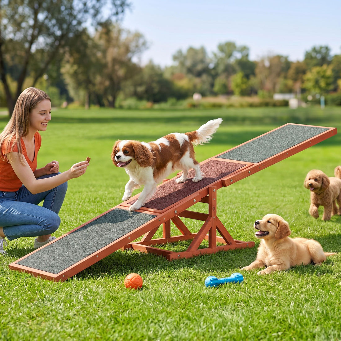 i.Pet Dog Agility Equipment Pet Seesaw Obedience Training Puppy Obstacle Outdoor Play 180cm-Pet Care > Dog Supplies > Dog Training Aids-PEROZ Accessories
