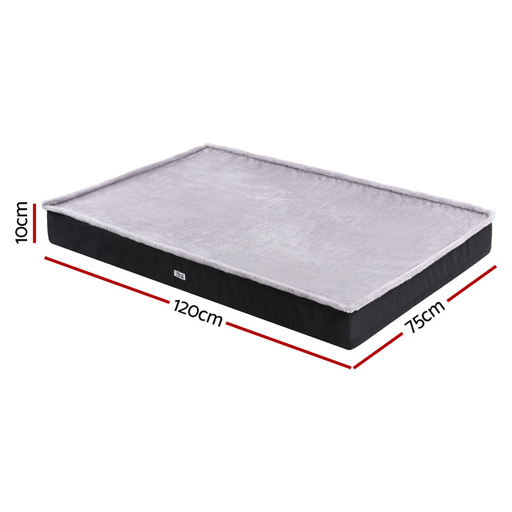 i.Pet Pet Bed Dog Cat Extra Large Calming Soft Sofa Foam Cushion Washable Cover Grey-Pet Care &gt; Dog Supplies &gt; Dog Beds-PEROZ Accessories