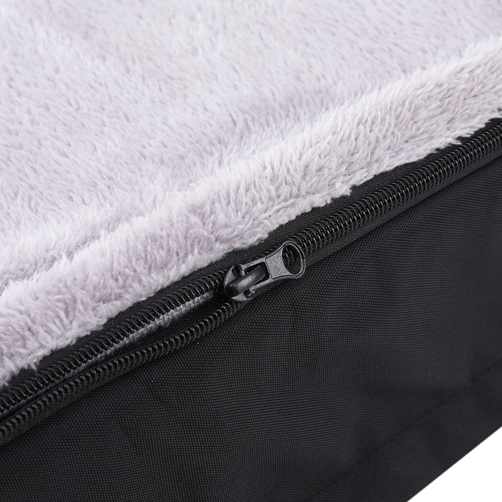 i.Pet Pet Bed Dog Cat Extra Large Calming Soft Sofa Foam Cushion Washable Cover Grey-Pet Care &gt; Dog Supplies &gt; Dog Beds-PEROZ Accessories