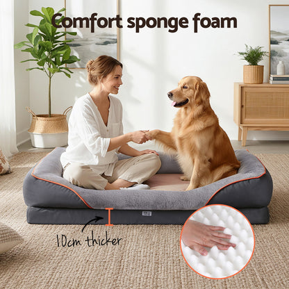 i.Pet Pet Bed Orthopedic Washable Dog Bed Plush Fleece Sofa Cushion Mat-Pet Care &gt; Dog Supplies &gt; Dog Beds-PEROZ Accessories