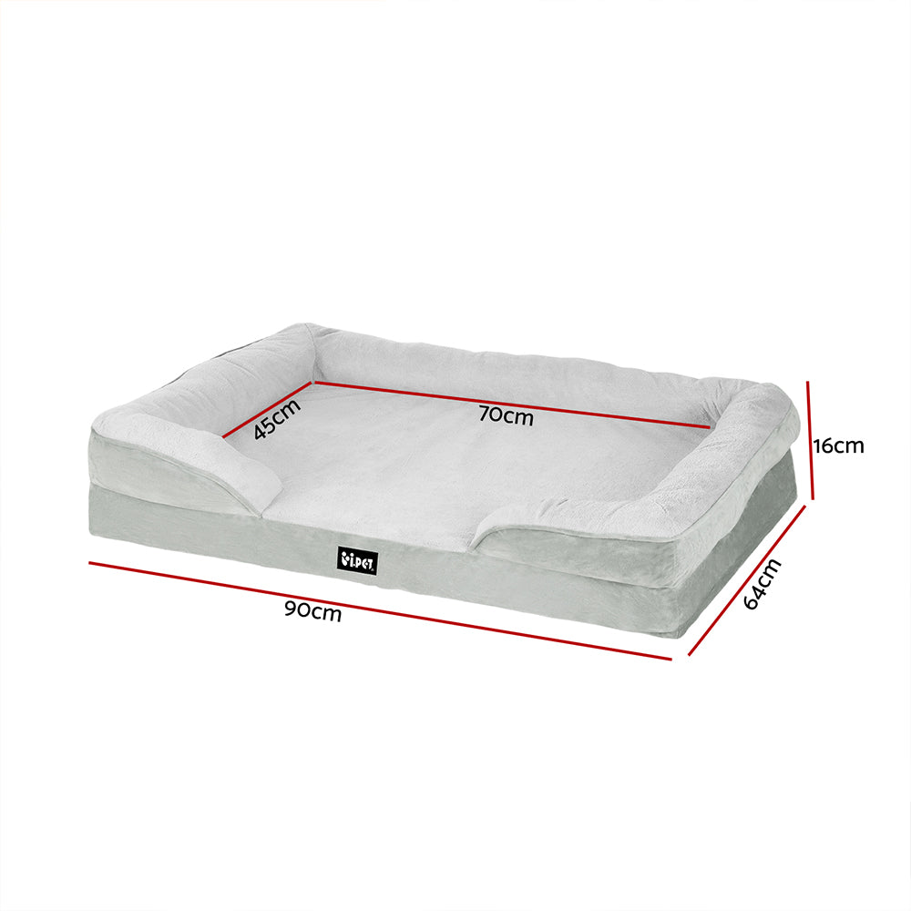 i.Pet Pet Bed Dog Calming Soft Cushion Egg Crate Large Sofa Washable Removable-Pet Care &gt; Dog Supplies &gt; Dog Beds-PEROZ Accessories