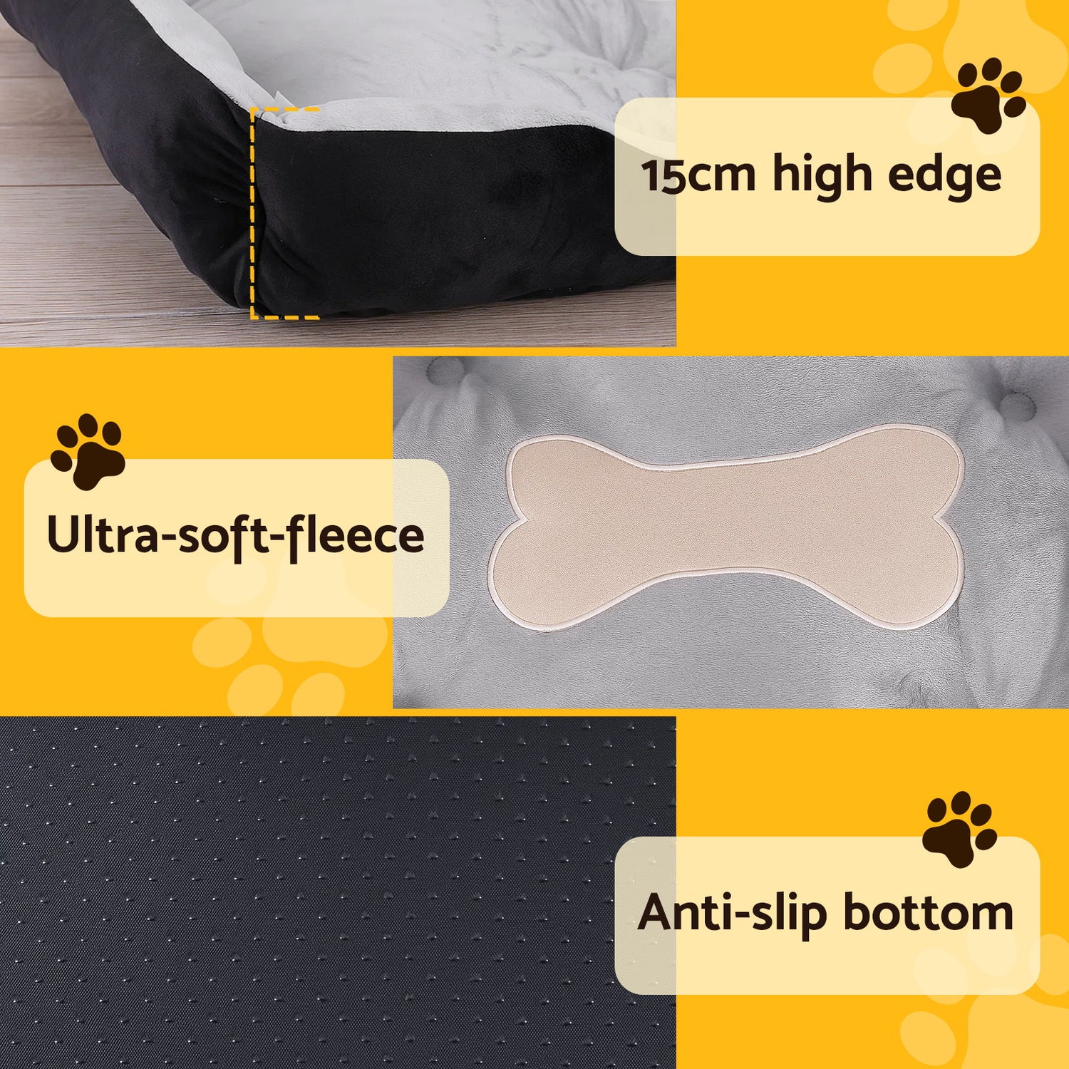 i.Pet Pet Bed Dog Bed Soft PP Cotton Mat Sleeping Comfy Cushion Washable Extra Large-Pet Care &gt; Dog Supplies &gt; Dog Beds-PEROZ Accessories