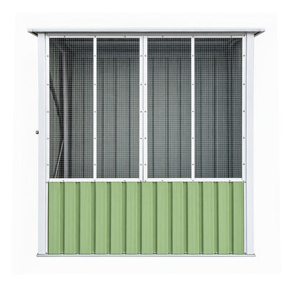 i.Pet Bird Cage Outdoor Aviary 180cm Walk In Access Galvanised Metal Green