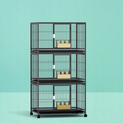 i.Pet Bird Cage Large Bird Cages Aviary Budgie Perch Cage Parrot Pet Stand Wheels-Pet Care &gt; Bird &gt; Bird Cages &amp; Stands-PEROZ Accessories