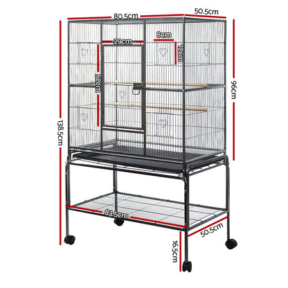 i.Pet Bird Cage 138cm Large Aviary-Pet Care &gt; Bird &gt; Bird Cages &amp; Stands-PEROZ Accessories