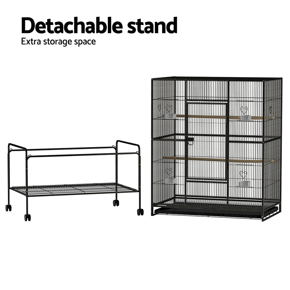 i.Pet Bird Cage 138cm Large Aviary-Pet Care &gt; Bird &gt; Bird Cages &amp; Stands-PEROZ Accessories