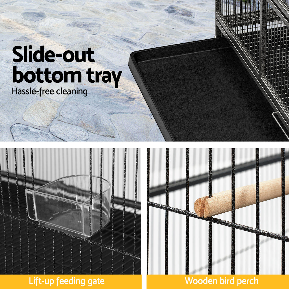 i.Pet Bird Cage 138cm Large Aviary-Pet Care &gt; Bird &gt; Bird Cages &amp; Stands-PEROZ Accessories