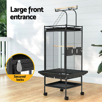 i.Pet Bird Cage Large Cages 155cm Parrot Aviary Stand-Alone Budgie Wheels Castor-Pet Care &gt; Bird &gt; Bird Cages &amp; Stands-PEROZ Accessories