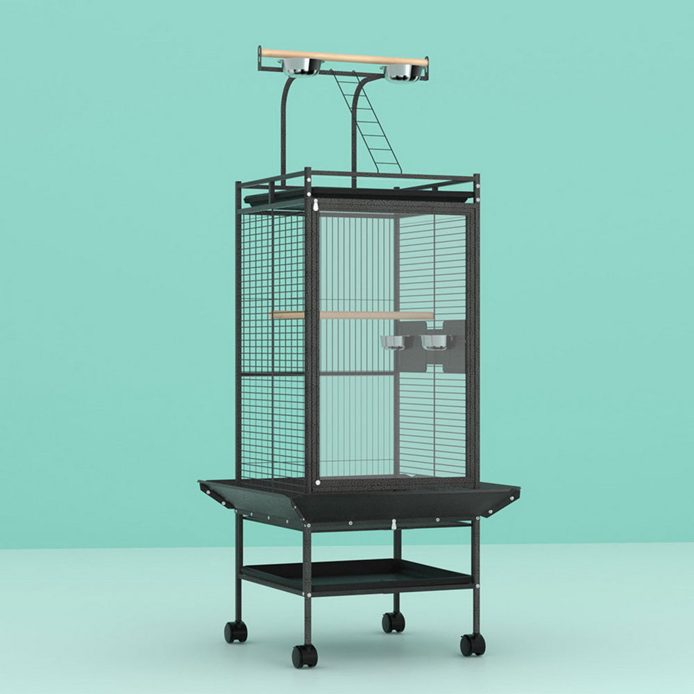 i.Pet Bird Cage Large Cages 155cm Parrot Aviary Stand-Alone Budgie Wheels Castor-Pet Care &gt; Bird &gt; Bird Cages &amp; Stands-PEROZ Accessories