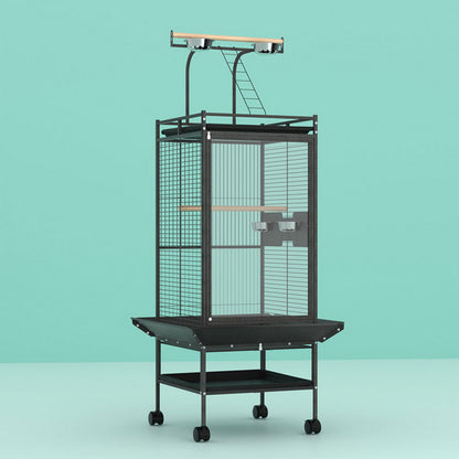i.Pet Bird Cage Large Cages 155cm Parrot Aviary Stand-Alone Budgie Wheels Castor-Pet Care &gt; Bird &gt; Bird Cages &amp; Stands-PEROZ Accessories