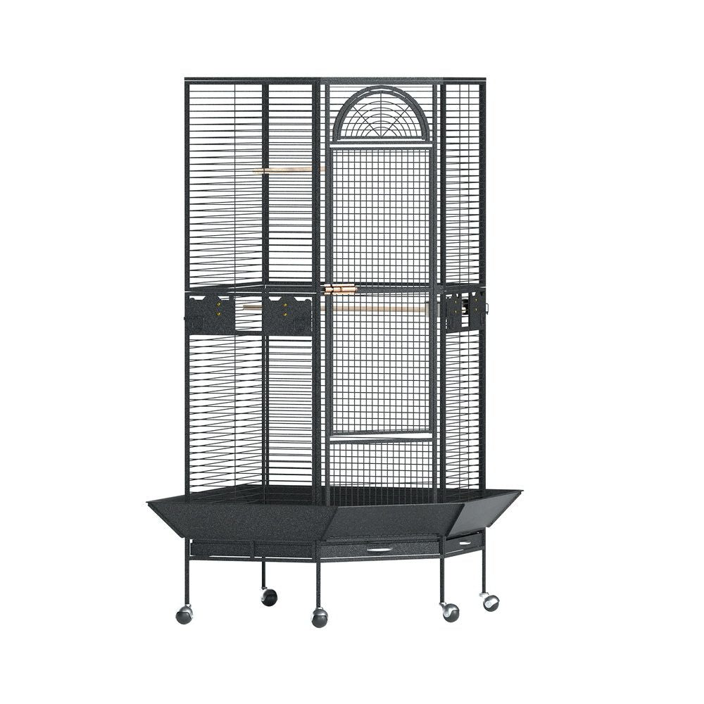 i.Pet Bird Cage Large Jumbo Aviary Budgie Perch Cage Parrot Stand Wheels Corner-Pet Care > Bird > Bird Cages &amp; Stands-PEROZ Accessories