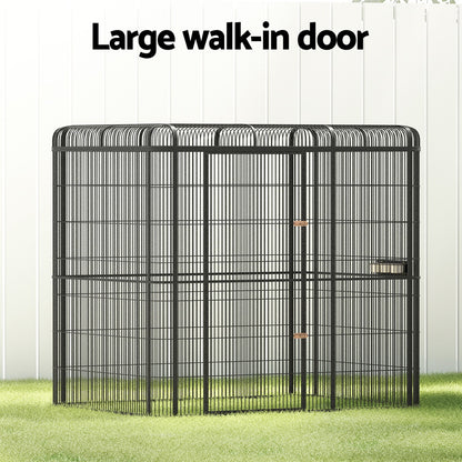i.Pet Bird Cage Large Walk-in Aviary Budgie Perch Cage Parrot Pet Huge 203cm-Pet Care &gt; Bird &gt; Bird Cages &amp; Stands-PEROZ Accessories