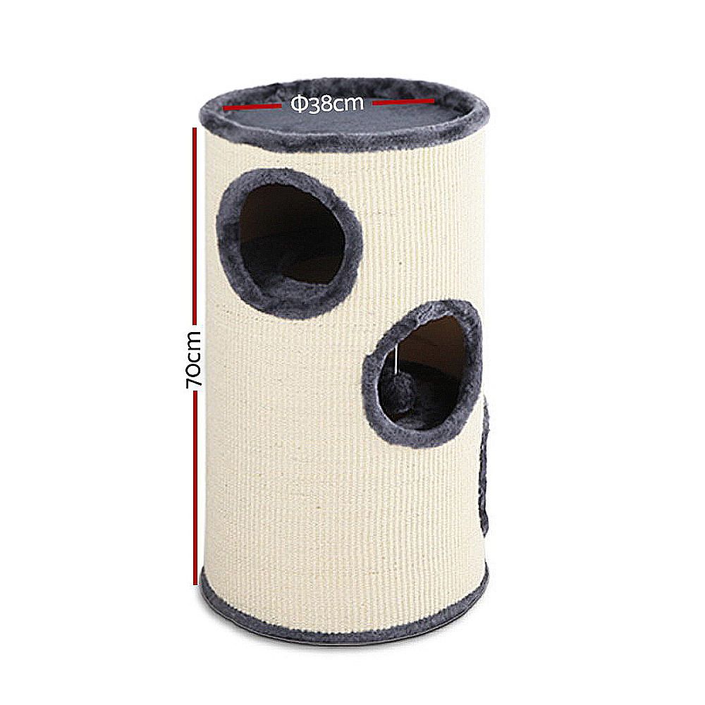 i.Pet Cat Tree 70cm Scratching Post Tower Scratcher Trees Wood Condo House Toys-Cat Trees-PEROZ Accessories