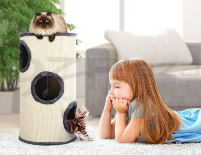 i.Pet Cat Tree 70cm Scratching Post Tower Scratcher Trees Wood Condo House Toys-Cat Trees-PEROZ Accessories