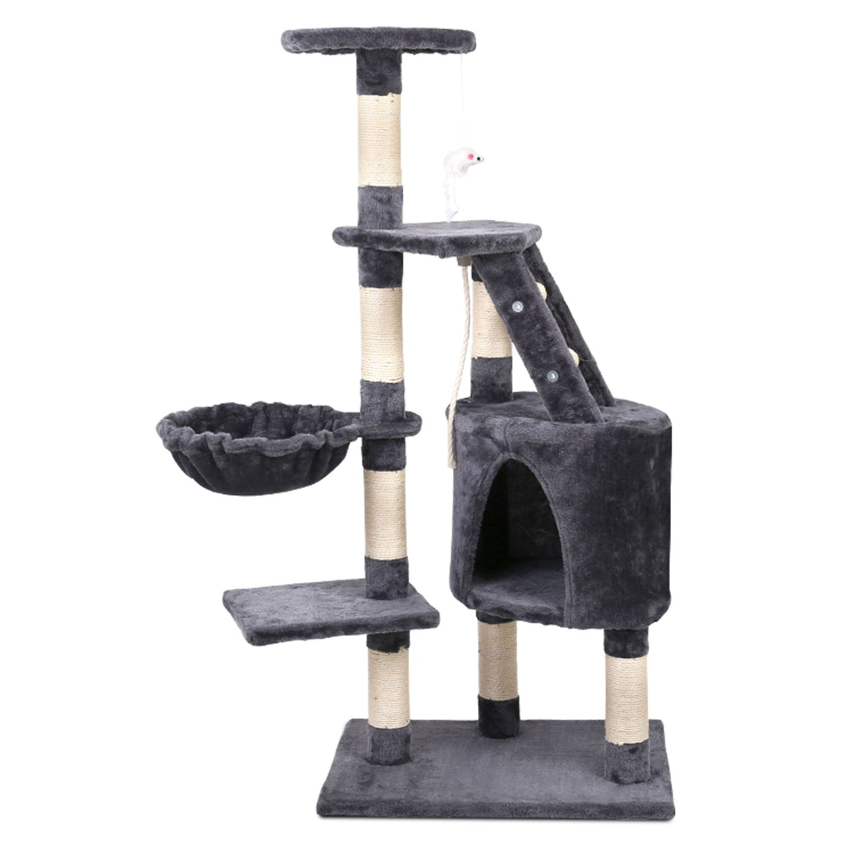 i.Pet Cat Tree 120cm Tower Scratching Post Scratcher Wood Condo House Bed Toys-Cat Trees-PEROZ Accessories