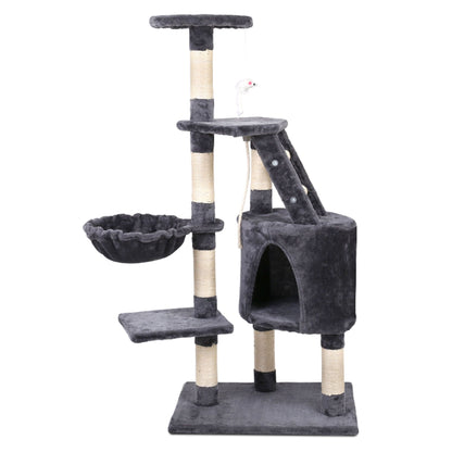 i.Pet Cat Tree 120cm Tower Scratching Post Scratcher Wood Condo House Bed Toys-Cat Trees-PEROZ Accessories