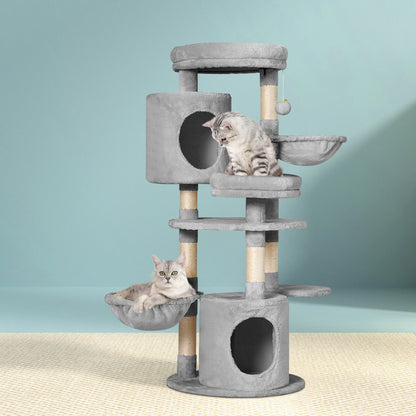 i.Pet Cat Tree 123cm Tower Scratching Post Scratcher Wood Condo House Bed Toys-Cat Trees-PEROZ Accessories