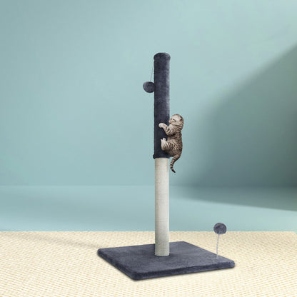i.Pet Cat Tree 105cm Scratching Post Scratcher Tower Condo House Hanging toys Grey-Cat Trees-PEROZ Accessories