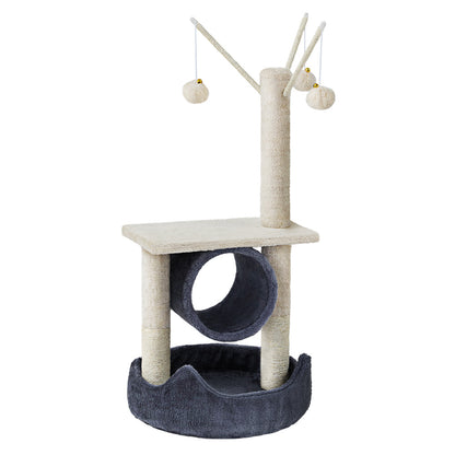 i.Pet Cat Tree 76cm Scratching Post Tower Scratcher Condo House Hanging toys-Cat Trees-PEROZ Accessories