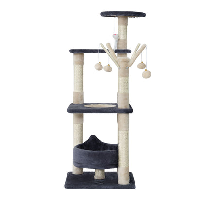 i.Pet Cat Tree 110cm Tower Scratching Post Scratcher Wood Condo House Bed Toys-Cat Trees-PEROZ Accessories