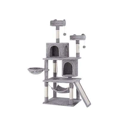 i.Pet Cat Tree Tower Scratching Post Scratcher 161cm Condo House Trees Grey-Pet Care &gt; Cat Supplies &gt; Cat Scratching Posts-PEROZ Accessories