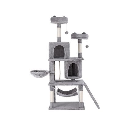 i.Pet Cat Tree Tower Scratching Post Scratcher 161cm Condo House Trees Grey-Pet Care &gt; Cat Supplies &gt; Cat Scratching Posts-PEROZ Accessories