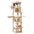 i.Pet Cat Tree Tower 167cm Large Scratching Post Furniture Scratcher House Beige-Pet Care > Cat Supplies > Cat Scratchers-PEROZ Accessories