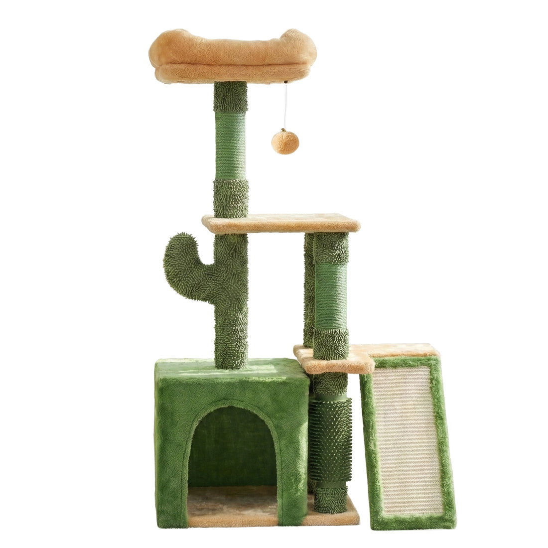 i.Pet Cat Tree Tower 101cm Scratching Post Furniture Scratcher House Green-Pet Care > Cat Supplies > Cat Scratching Posts-PEROZ Accessories