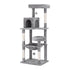 i.Pet Cat Tree 143cm Tower Scratching Post Trees Scratcher Condo House Grey-Pet Care > Cat Supplies > Cat Scratching Posts-PEROZ Accessories