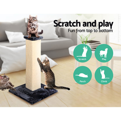 i.Pet Cat Tree 92cm Scratching Post Tower Scratcher Wood Condo Bed House Trees-Cat Trees-PEROZ Accessories