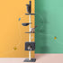 i.Pet Cat Tree 260cm Tower Scratching Post Scratcher Floor to Ceiling Cats Bed Dark Grey-Pet Care > Cat Supplies > Cat Scratching Posts-PEROZ Accessories