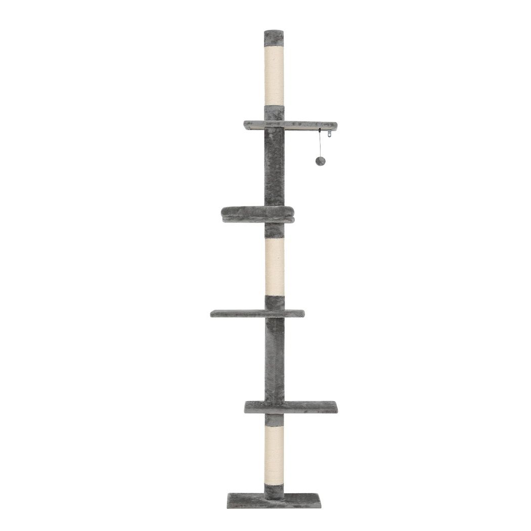 i.Pet Cat Tree 290cm Tower Scratching Post Scratcher Floor to Ceiling Cats Bed-Pet Care > Cat Supplies > Cat Scratching Posts-PEROZ Accessories