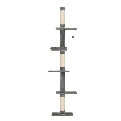 i.Pet Cat Tree 290cm Tower Scratching Post Scratcher Floor to Ceiling Cats Bed-Pet Care > Cat Supplies > Cat Scratching Posts-PEROZ Accessories