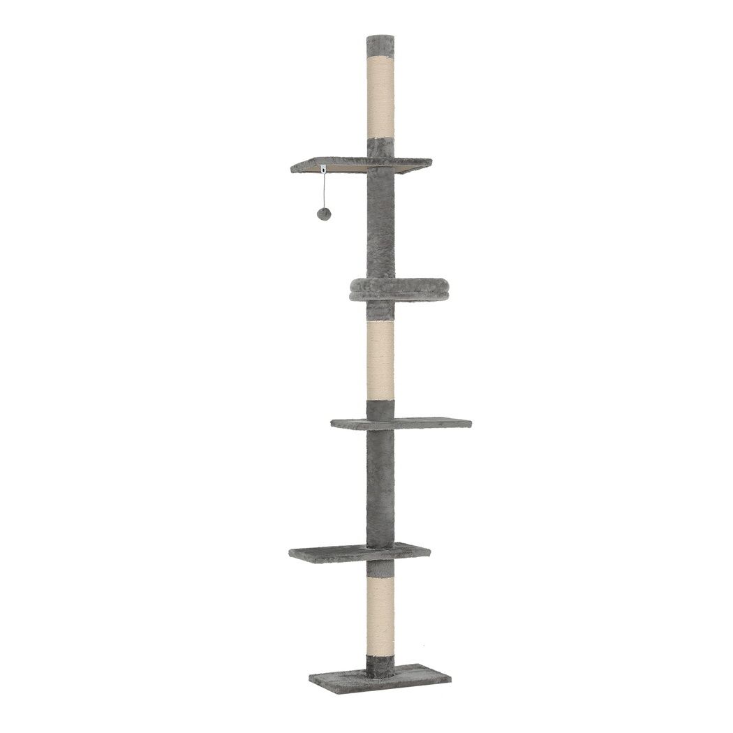 i.Pet Cat Tree 290cm Tower Scratching Post Scratcher Floor to Ceiling Cats Bed-Pet Care > Cat Supplies > Cat Scratching Posts-PEROZ Accessories