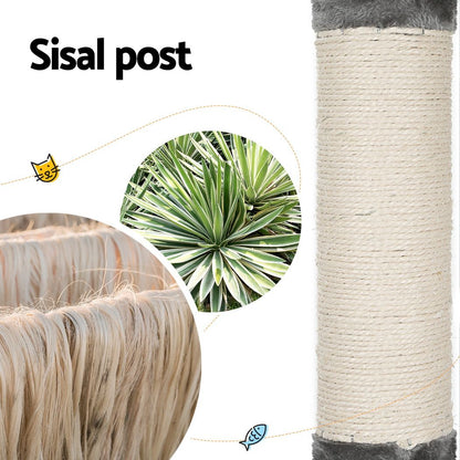 i.Pet Cat Tree 290cm Tower Scratching Post Scratcher Floor to Ceiling Cats Bed-Pet Care > Cat Supplies > Cat Scratching Posts-PEROZ Accessories