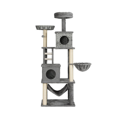 i.Pet Cat Tree 169cm Tower Scratching Post Scratcher Wood Bed Condo House Rattan Ladder-Pet Care &gt; Cat Supplies-PEROZ Accessories