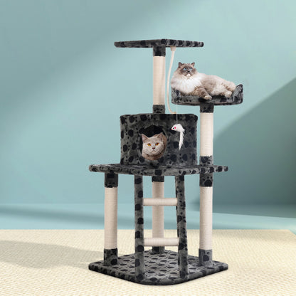 i.Pet Cat Tree 120cm Tower Scratching Post Scratcher Trees Bed Wood Condo Toys Bed-Cat Trees-PEROZ Accessories