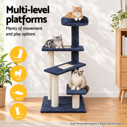 i.Pet Cat Tree 100cm Scratching Post Scratcher Tower Wood Condo House Trees Bed