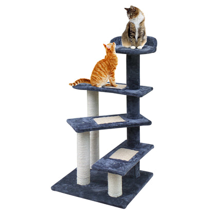 i.Pet Cat Tree 100cm Scratching Post Scratcher Tower Wood Condo House Trees Bed-Cat Trees-PEROZ Accessories