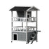 i.Pet Outdoor Cat House Shelter 72cm x 72cm x 127cm Rabbit Hutch Wooden Condo Small Outdoor Cat House-Pet Care > Coops & Hutches > Small Animal Habitats & Cages-PEROZ Accessories