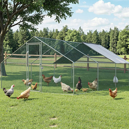 i.Pet Chicken Coop Cage 3x6x2m Galvanised Steel-Pet Care > Coops &amp; Hutches > Coop &amp; Hutch Accessories-PEROZ Accessories