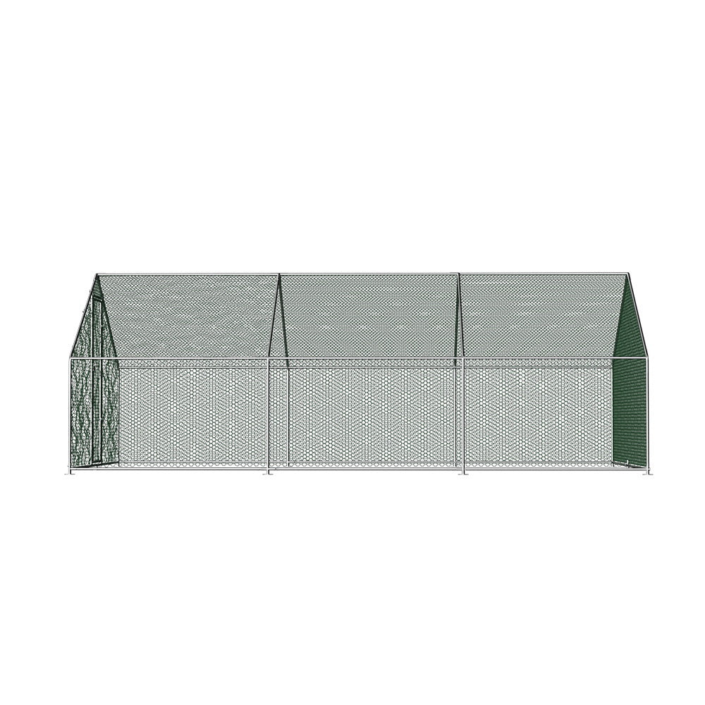 i.Pet Chicken Coop Cage 3x6x2m Galvanised Steel-Pet Care &gt; Coops &amp; Hutches &gt; Coop &amp; Hutch Accessories-PEROZ Accessories