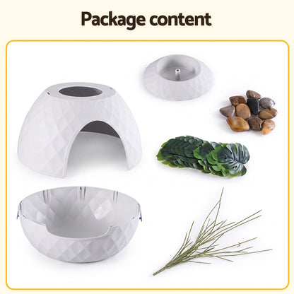 i.Pet Cat Litter Box Hidden Litter Tray Enclosure Planter Furniture House White