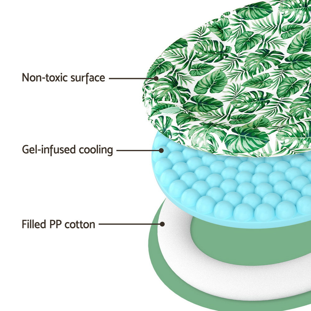i.Pet Pet Cooling Mat Gel Dog Cat Self-cool Puppy Large Round Bed Summer Cushion-Pet Care &gt; Dog Supplies &gt; Dog Beds-PEROZ Accessories