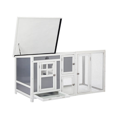 Alopet Chicken Coop Rabbit Hutch Wooden Cage Double Hatch-Wooden Hutch-PEROZ Accessories
