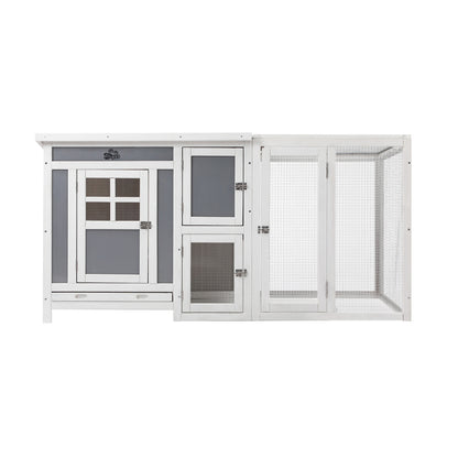 Alopet Chicken Coop Rabbit Hutch Wooden Cage Double Hatch-Wooden Hutch-PEROZ Accessories