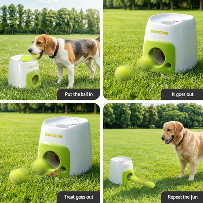 i.Pet 2-in-1 Dog Ball Launcher &amp; Treat Dispenser with 2 Balls Green-Pet Care > Toys > Dog Toys-PEROZ Accessories