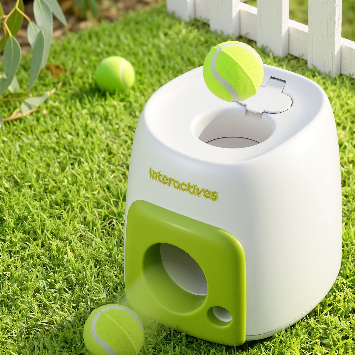 i.Pet 2-in-1 Dog Ball Launcher &amp; Treat Dispenser with 2 Balls Green-Pet Care > Toys > Dog Toys-PEROZ Accessories