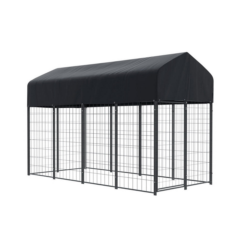 i.Pet Dog Kennel Extra Large House Outdoor Playpen Pet Puppy Metal Backyard-Pet Care &gt; Dog Supplies &gt; Dog Kennels-PEROZ Accessories