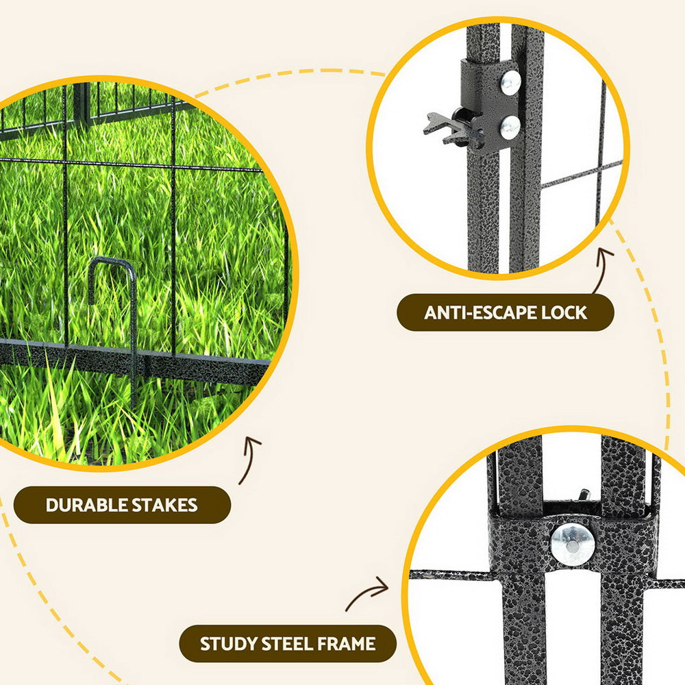 i.Pet Dog Kennel Extra Large House Outdoor Playpen Pet Puppy Metal Backyard-Pet Care &gt; Dog Supplies &gt; Dog Kennels-PEROZ Accessories